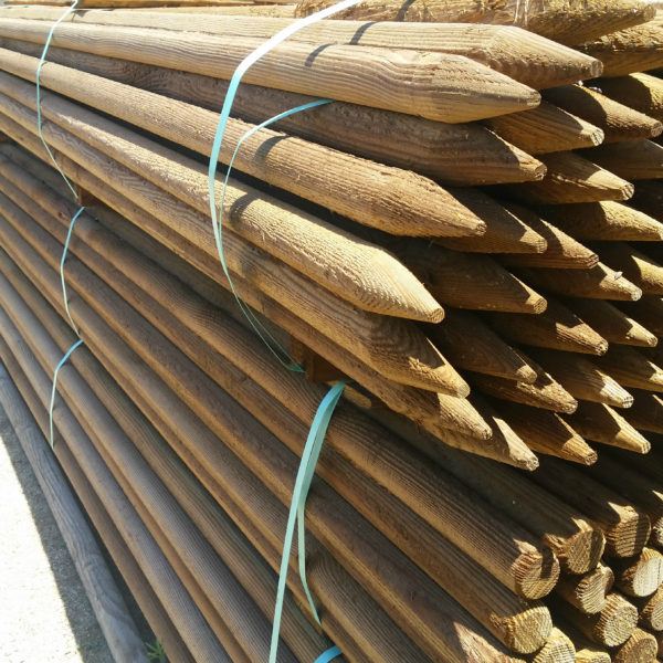 Round Lodgepole Tree Stakes Mid Valley Trees